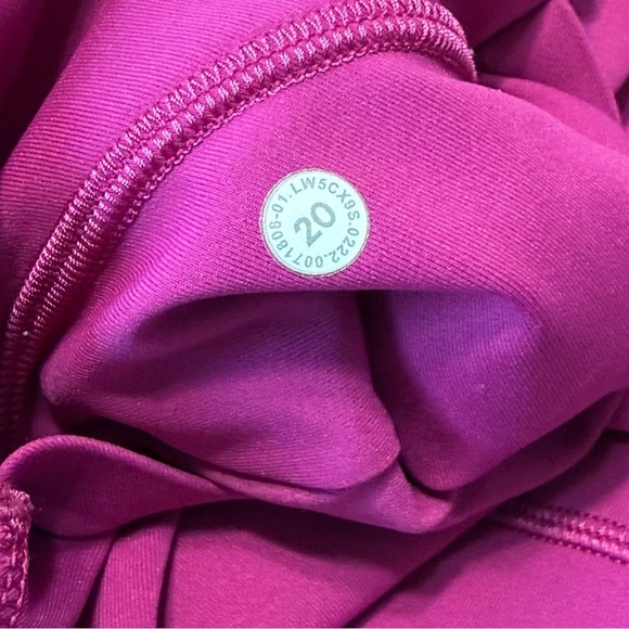 Lululemon Swift Speed High Rise Leggings 27” Size 20 Pink Magenta - Picture 10 of 16